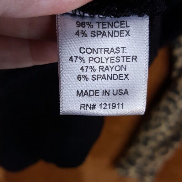 LNA Womens Sweater Large Black Pullover Crew Leopard Raglan Soft Knit REVOLVE - Picture 4 of 8